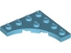 Lego part: Plate, Modified 4 x 4 with 3 x 3 Curved Cutout