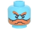Part No: 3626pb3000  Name: Minifigure, Head Orange Bushy Eyebrows and Full Beard, Black Eyes with White Pupils Pattern