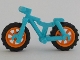 Part No: 36934c06  Name: Bicycle Heavy Mountain Bike with Orange Wheels and Black Tires (36934 / 50862 / 50861)