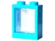 Part No: 60592c01  Name: Window 1 x 2 x 2 Flat Front with Trans-Clear Glass (60592 / 60601)