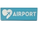 Part No: 69729pb167 Name: Tile 2 x 6 with White 'AIRPORT' and Heart with Airplane Pattern (Sticker) - Set 42656 Part No: 69729pb167 Name: Tile 2 x 6 with White 'AIRPORT' and Heart with Airplane Pattern (Sticker) - Set 42656