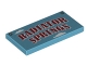 Part No: 87079pb0433  Name: Tile 2 x 4 with 'RADIATOR SPRINGS' and Clouds Pattern