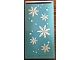 Part No: 87079pb0576  Name: Tile 2 x 4 with Medium Azure Bedspread with Snowflakes Pattern (Sticker) - Set 41323