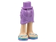 Part No: 11244c00pb03  Name: Mini Doll Hips and Skirt Wrap, Light Nougat Legs and Medium Azure Sandals Pattern
