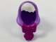 Lot ID: 230300459  Part No: 29587pb01  Name: Mini Doll, Headgear Hood with White Bangs and Magenta Bow Pattern
