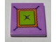 Part No: 3068pb1653  Name: Tile 2 x 2 with Lime, Orange and Medium Lavender Cushion and Button Pattern (Sticker) - Set 41369