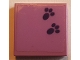 Part No: 3068pb1816  Name: Tile 2 x 2 with Dark Purple Paw Prints Pattern (Sticker) - Set 41369