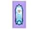 Part No: 3069pb1517  Name: Tile 1 x 2 with Toy Box with Elsa, White Hair and Crystals, Medium Azure Dress and Snowflake Pattern (Sticker) - Set 43302