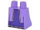 Part No: 36036pb089  Name: Lower Body, Skirt with Robe Ends with Gold Trim Open over Dark Purple Dress with Black Creases Pattern