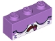 Lot ID: 170484265  Part No: 3622pb081  Name: Brick 1 x 3 with Cat Face Wide Closed Eyes, Open Mouth with Tongue Hanging Out, and 2 Purple 'Z's Pattern (Sleepy Unikitty)