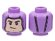 Part No: 3626pb3012  Name: Minifigure, Head Balaclava, Light Nougat Face, Black Eyebrows, Lopsided Grin, Medium Nougat Chin Cleft Pattern