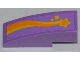 Part No: 50950pb061R  Name: Slope, Curved 3 x 1 with Orange and Yellow Shooting Star Pattern Model Right Side (Sticker) - Set 3183
