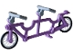 Part No: 7575c01 Name: Bicycle Frame Tandem with Clips for Handlebars with Trans-Clear Wheels with Molded Black Hard Rubber Tires and Light Bluish Gray Angular Handlebars (7575 / 92851pb01 / 98397) Part No: 7575c01 Name: Bicycle Frame Tandem with Clips for Handlebars with Trans-Clear Wheels with Molded Black Hard Rubber Tires and Light Bluish Gray Angular Handlebars (7575 / 92851pb01 / 98397)