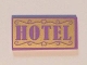 Part No: 87079pb0303  Name: Tile 2 x 4 with Medium Lavender 'HOTEL' on Gold Background Pattern (Sticker) - Set 41101