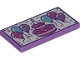 Lot ID: 165736697  Part No: 87079pb0476  Name: Tile 2 x 4 with 6 Balloons, Birthday Cake with Candle and Confetti Pattern