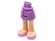 Part No: 92252c00pb001  Name: Mini Doll Hips and Skirt, Light Nougat Legs and Bright Pink Shoes Pattern - Thick Hinge