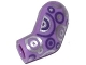 Part No: 981pb040  Name: Arm, Left with Dark Purple and Silver Circles Pattern