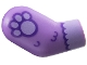 Part No: 982pb387 Name: Arm, Right with Dark Purple and Lavender Cuff and Paw Print Pattern Part No: 982pb387 Name: Arm, Right with Dark Purple and Lavender Cuff and Paw Print Pattern