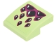 Part No: 15068pb106  Name: Slope, Curved 2 x 2 x 2/3 with Magenta and Black Dragon Claws Pattern (Sticker) - Set 41183