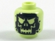 Part No: 3626pb1990  Name: Minifigure, Head Alien with Black Skull Pattern