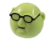 Lot ID: 310608041  Part No: 89534pb01  Name: Minifigure, Head, Modified Muppet Bunsen Honeydew, Black Glasses Pattern