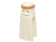 Part No: 20683pb01  Name: Minifigure, Headgear Head Cover, Ghost Shroud with Smile and Headband Medium Nougat Pattern