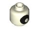 Part No: 3626pb1112  Name: Minifigure, Head without Face with Large Black Eye with Pupil Pattern