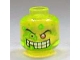 Part No: 3626bpb0293  Name: Minifigure, Head Slime Face, 1 Red Eye, White Teeth, Missing Tooth Pattern - Blocked Open Stud