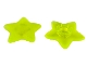 Part No: 45463  Name: Clikits, Icon Star 2 x 2 Small with Pin, Frosted (Solid and Transparent Colors)