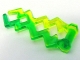 Part No: 59233pb02  Name: Wave Angular Double with Bar Handle (Electric Zigzag) with Marbled Trans-Bright Green Pattern