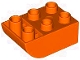 Part No: 98252  Name: Duplo, Brick 2 x 3 Slope Curved Inverted