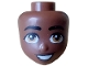 Lot ID: 408639464  Part No: 106035  Name: Mini Doll, Head Friends with Black Eyebrows, Eyelashes and Mouth, Medium Nougat Eyes, Dark Brown Lips and Smile with White Teeth Pattern