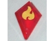 Part No: 35649pb02  Name: Tile, Modified 1 x 2 Diamond with Elemental Fire Pattern