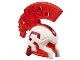 Part No: 6889pb02  Name: Minifigure, Headgear Helmet with Cheek Protection and Large Pixelated Crest with Molded White Frame Pattern