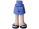 Part No: 35216ac00pb037  Name: Mini Doll Hips and Skirt with Molded Light Nougat Legs and Printed Dark Blue Sandals Pattern