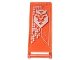 Part No: 30292pb031  Name: Flag 7 x 3 with Bar Handle with Silver '6882-6951' and Lion Head with Crown Pattern (Sticker) - Set 70326