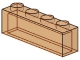 Part No: 3066  Name: Brick 1 x 4 without Bottom Tubes
