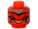 Part No: 3626px76 Name: Minifigure, Head Alien with Green Brain and Yellow Mouth Pattern Part No: 3626px76 Name: Minifigure, Head Alien with Green Brain and Yellow Mouth Pattern
