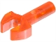 Part No: 48729b  Name: Bar   1L with Clip Mechanical Claw - Cut Edges and Hole on Side