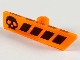 Part No: 65191pb02  Name: Minifigure, Utensil Gameplayer Label with Black Skull and Stripes Pattern