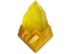 Part No: 105311pb01  Name: Rock Faceted Pointed with Molded Pearl Gold Base Pattern (Monkie Kid Color Stone)