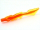 Part No: 11439pb03  Name: Minifigure, Weapon Sword, Jagged Edges with Marbled Trans-Red Pattern