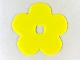 Part No: 46466  Name: Clikits, Icon Accent Rubber Flower 5 Petals 5 3/4 x 5 3/4