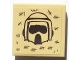 Part No: 11203pb031  Name: Tile, Modified 2 x 2 Inverted with SW Scout Trooper Helmet and Tally Marks Pattern (Sticker) - Set 10236