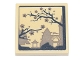 Lot ID: 373919118  Part No: 11203pb060  Name: Tile, Modified 2 x 2 Inverted with Ink Wash Painting of Temple and Cherry Blossom Trees Pattern (Sticker) - Set 71741