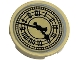 Part No: 14769pb0547  Name: Tile, Round 2 x 2 with Bottom Stud Holder with Clock Face with Roman Numerals Big Ben Pattern (Sticker) - Set 40569