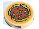 Part No: 14769pb720 Name: Tile, Round 2 x 2 with Bottom Stud Holder with Taco with Lettuce, Meat and Vegetables Pattern (Sticker) - Set 41747 Part No: 14769pb720 Name: Tile, Round 2 x 2 with Bottom Stud Holder with Taco with Lettuce, Meat and Vegetables Pattern (Sticker) - Set 41747
