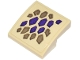 Part No: 15068pb629  Name: Slope, Curved 2 x 2 x 2/3 with Dark Purple and Dark Tan Dragon Scales Diagonal Arrangement Pattern (Sticker) - Set 71836