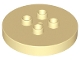 Lot ID: 403695230  Part No: 15516  Name: Duplo, Brick Round 4 x 4 Flat Top Thin with 2 x 2 Studs (Table)