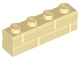 Lot ID: 307430720  Part No: 15533  Name: Brick, Modified 1 x 4 with Masonry Profile